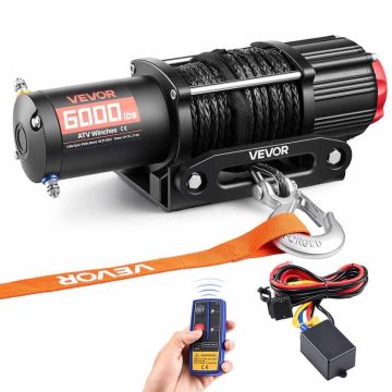 Wyciągarka elektryczna VEVOR 6000 funtów, 12 V, 368 × 128 × 125 mm
