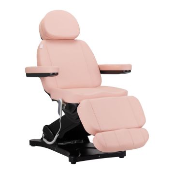 Electric beauty chair Sillon Classic, 3 gears, pink, black base