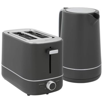 Zestaw czajnika elektrycznego i tostera, czajnik 1,7 l, 6 poziomów