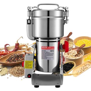 Electric grain mill VEVOR HC-800Y, 800 g, 40 × 37.5 × 19 cm