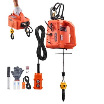Electric hoist VEVOR 500KG-HXA2, 500 kg, 1500 W, 23 × 22 × 20 cm