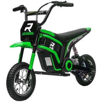 Motocykl elektryczny dla dzieci, 24 V, 350 W, zielony, 119 × 64 × 76,5 cm