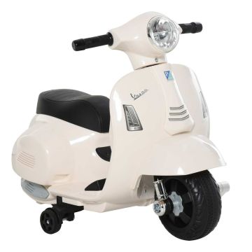 Motocykl elektryczny dla dzieci Homcom 66,5x38x52cm., biały/czarny