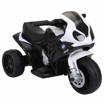 Motocykl elektryczny dla dzieci Homcom 66x37x44cm., biały/czarny