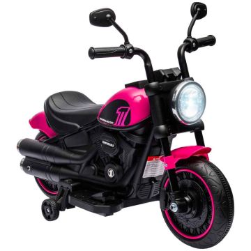Motocykl elektryczny dla dzieci Homcom 76x42x57cm., różowo-czarny