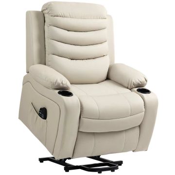 Fotel elektryczny z funkcją odchylania, 8 punktów masażu, 5 trybów, 93 × 100 × 95,5 cm