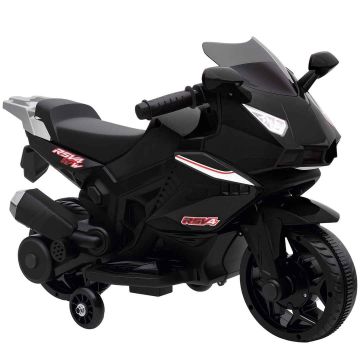 Elektryczny motocykl dziecięcy z kółkami bocznymi, 75 × 36 × 49 cm