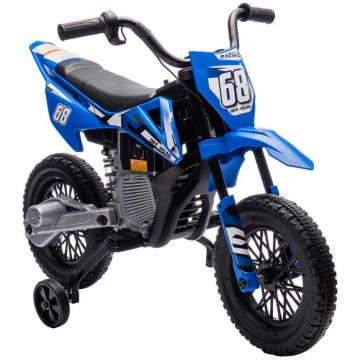 Electric children's motorcycle with wheels Aiyaplay 107x56x70cm., blue/black