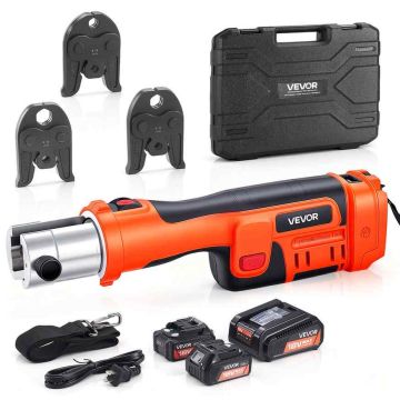 Zaciskarka elektryczna VEVOR ZEP-1550, szczęki M15, M22, M28, 455 × 130 × 78 mm