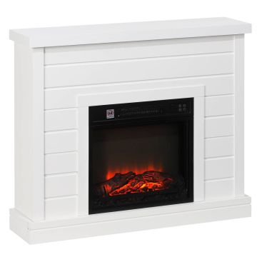 Kominek elektryczny, płomień 3D, 1800 W, 96,5 × 22 × 81,7 cm