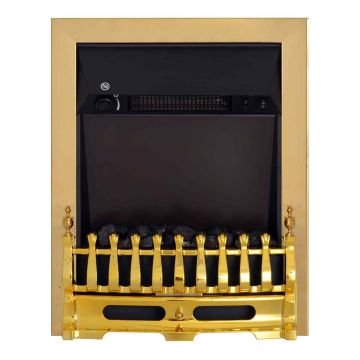 Kominek elektryczny Homcom 48,2x18,5x59,2cm., złoty/czarny