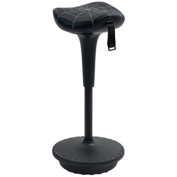 Fotel biurowy ergonomiczny, obrotowy, bez oparcia, 34 × 34 × 65,5–83,5 cm