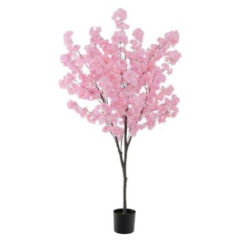 Artificial tree 20x190cm., pink/black