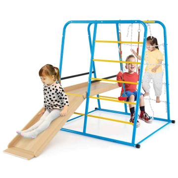 Climbing frame with slide 225x150x158cm., various colors