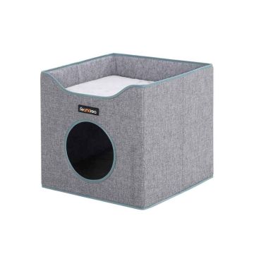 Cat bed-cave, gray 39 x 39 x 37 cm, foldable