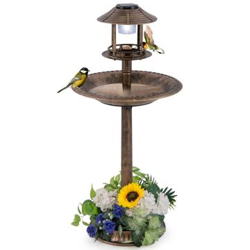Birdbath 50x50x107cm., bronze color