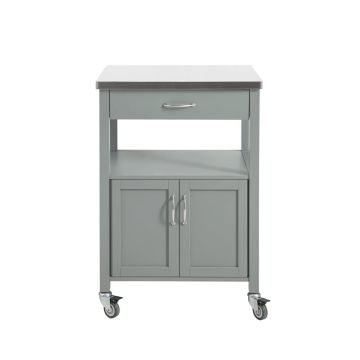 Kitchen cabinet on wheels 60x44x92cm., gray/silver color