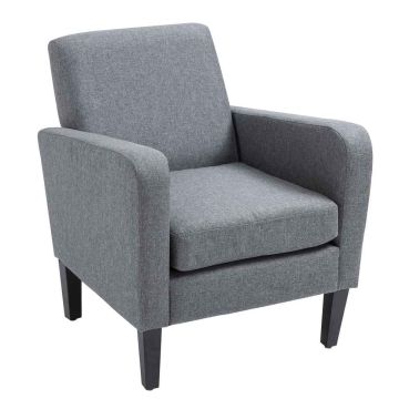 Fotel Homcom 66x72x74cm, szary/czarny