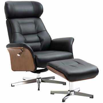 Armchair with footstool Homcom, various colors