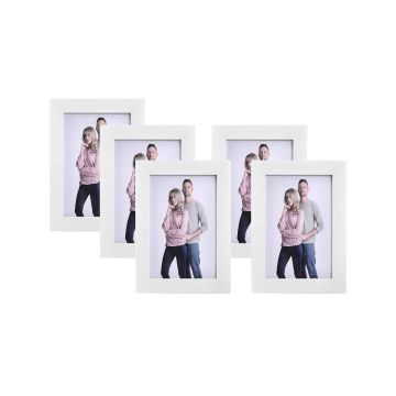 Photo frame 5 pcs 10 x 15 cm, white