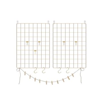 Hanging wall grids for hanging photos/jewelry, 2 pcs. LPP01GD