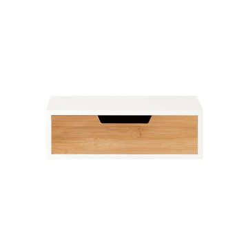 Pudełko na kapsułki kawy 30x31x10cm, białe/jasnobrązowe