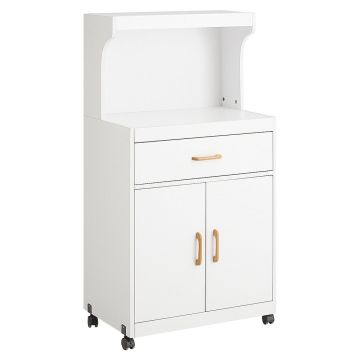 Kitchen cabinet 62x40x119cm., white/light brown
