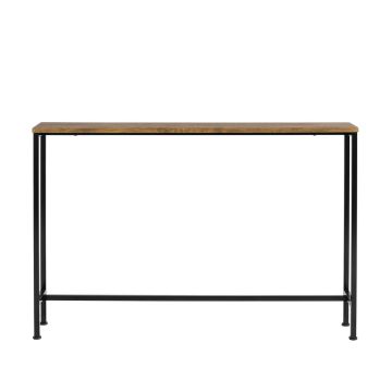 Konsola 120x20x80cm, czarno-brązowa