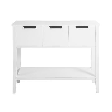 Konsola z szufladami 93x33x79cm, biała