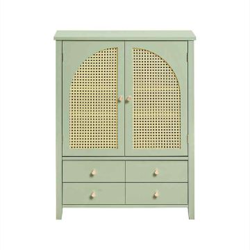Szafka do przedpokoju 70x34x90cm, jasnozielona/żółta