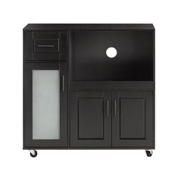 Kitchen cabinet 88.5x40x89cm., black