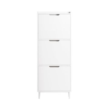 Szafka na buty 50x19x129cm, biała