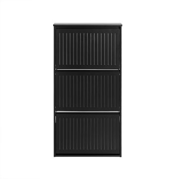 Szafka na buty 61x26x120cm., czarna