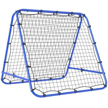Soccer ball rebound wall Homcom 100x95x90cm., blue/black