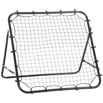Football rebound wall Homcom 96x80x96cm., black