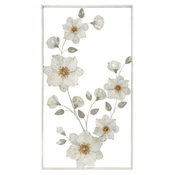 Iron wall decor panel FLIX, 50 × 90.5 × 5.5 cm