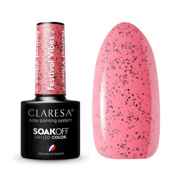 Gel polish CLARESA Festival Vibes, Multicolor