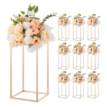 Flower stands VEVOR LJL-8013, 10 pcs, Gold, 22 × 22 × 40 cm