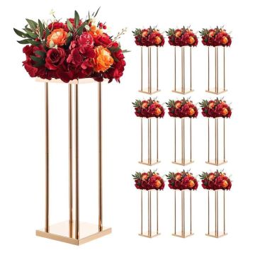 Flower stands VEVOR LJL-8021, 10 pcs, Gold color, 20 × 60 × 20 cm