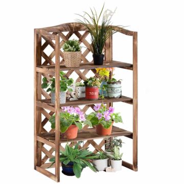 Flower stand Outsunny 75x38x120cm., brown