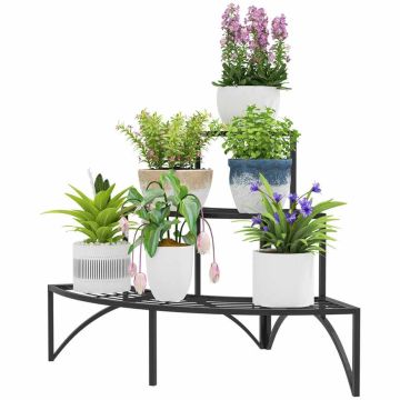 Flower stand Outsunny 87x60x60cm., black