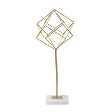 Geometric decorative sculpture, 16 × 41.5 × 18 cm