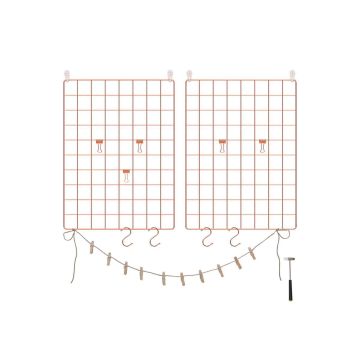 Hanging wall grids for hanging photos/jewelry, 2 pcs. LPP01DR