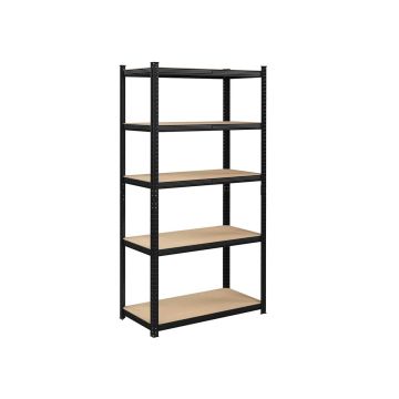 Półka magazynowa 80 x 90 x 40 cm z 5 regulowanymi półkami