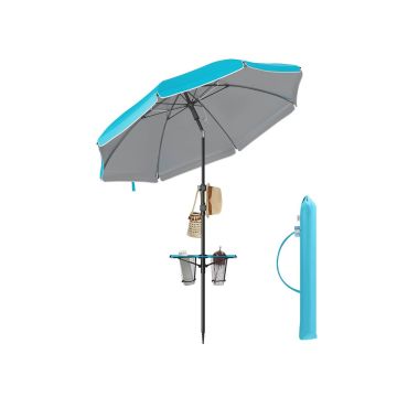 Outdoor umbrella 175x175cm., blue/black