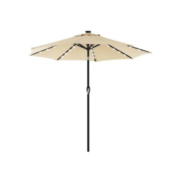 Parasol składany z oświetleniem solarnym LED Ø 270 cm