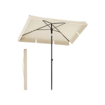 Parasol ogrodowy 245x230cm, kremowo-czarny