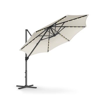 Parasol ogrodowy 300x240cm, kremowo-czarny