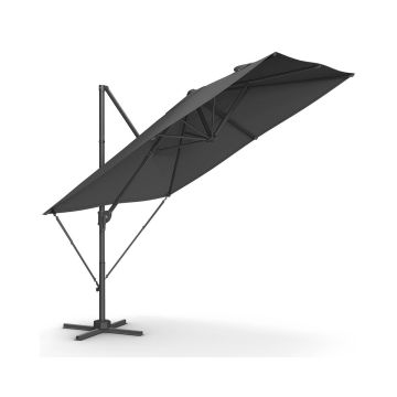 Parasol ogrodowy 270x270cm, ciemnoszary/czarny