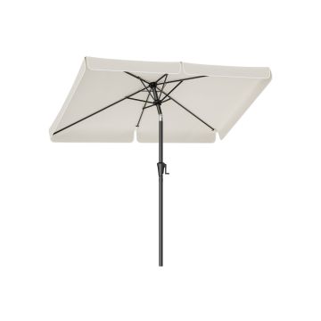 Parasol ogrodowy 300x200cm, beżowo-czarny